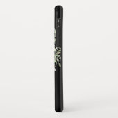 Gold Monogram Chic Greenerity Black Case-Mate iPhone Hülle (Hinten/Links)