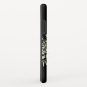 Gold Monogram Chic Greenerity Black Case-Mate iPhone Hülle (Hinten/Rechts)