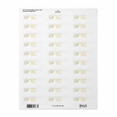 Gold Monogram D Address Labels (Vorne)