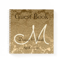 Gold Monogram Elegant Moderne Hochzeit