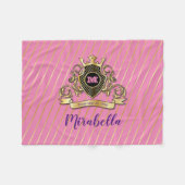 Gold Monogram Fleece Blanket (Vorderseite (Horizontal))