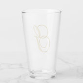 Gold Monogram G Glas (Rückseite)