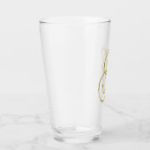 Gold Monogram G Glas (Rechts)