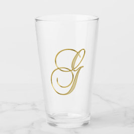 Gold Monogram G Glas