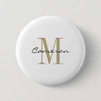 Gold Monogram Initial und Name Personalisiert