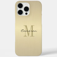 Gold Monogram Initial und Name Personalisiert