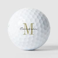 Gold Monogram Initial und Name Personalisiertes Ge