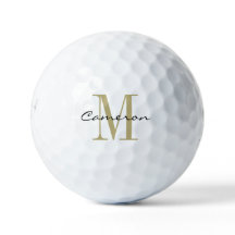 Gold Monogram Initial und Name Personalisiertes Ge