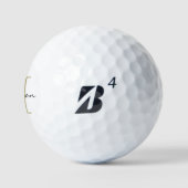 Gold Monogram Initial und Name Personalisiertes Ge Golfball (Logo)