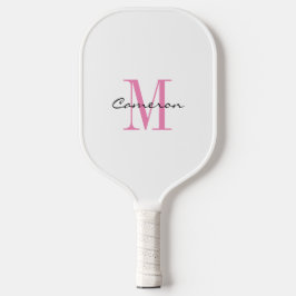Gold Monogram Initial und Name Personalisiertes Ge Pickleball Schläger