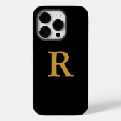 Gold Monogram iPhone/iPad Gehäuse Case-Mate iPhone Hülle (Rückseite)