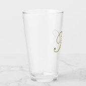 Gold Monogram K Glas (Rechts)