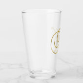Gold Monogram N Glas (Rechts)