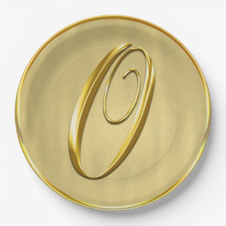Gold Monogram O Wedding Custom Monogram Weddings Pappteller