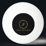 Gold Monogram Personalisiert Name Elegante Moderne Tischtennisball<br><div class="desc">Personalisiert Name Gold Monogram Modern Black Template Ping Pong Ball.</div>