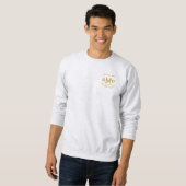 Gold Monogram Personalized Business Sweatshirt (Vorne ganz)