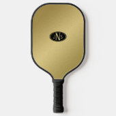 Gold Monogram Pickleball Paddel Schläger (Vorderseite)