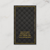 Gold Monogram Psychologin Business Card Visitenkarte (Rückseite)