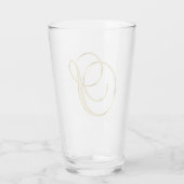 Gold Monogram S Glas (Rückseite)