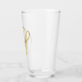 Gold Monogram S Glas (Links)