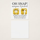 Gold Monogram Social Media Cards (Vorne & Hinten)