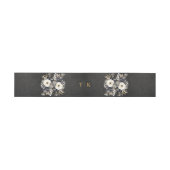 Gold Monogram und Peonies Invasion Bly Band (Flach)