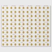 Gold Monogram Vintag Classic Mosaic Hexagon Tile Geschenkpapier (Flach)