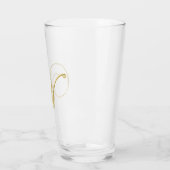 Gold Monogram W Glass Glas (Links)