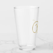 Gold Monogram W Glass Glas (Rechts)