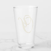 Gold Monogram Y Glas (Rückseite)