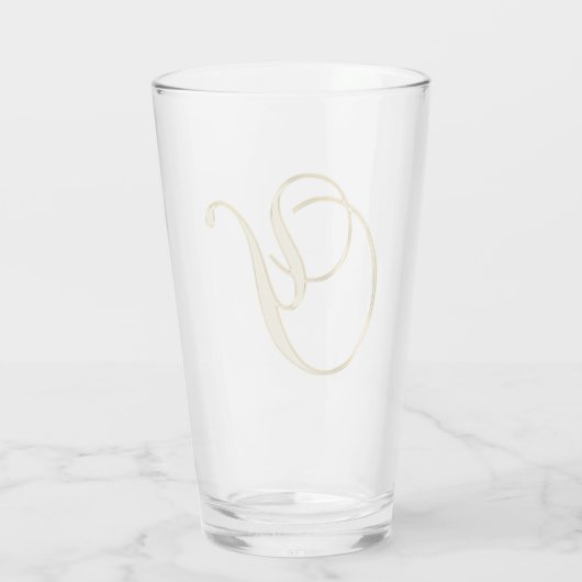 Gold Monogram Y Glas (Rückseite)