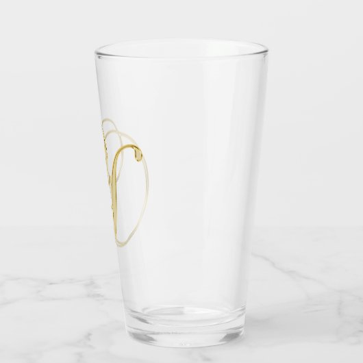 Gold Monogram Y Glas (Links)