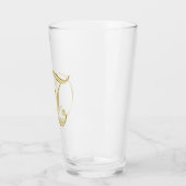 Gold Monogram Z Glas (Links)