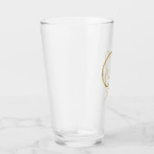 Gold Monogramm C, Letter C Glas (Rechts)