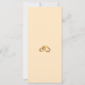 Gold Monogramm Hochzeitszeremonie-Programm (Rückseite)