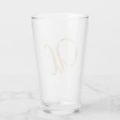 Gold Monogramm U Glas (Rückseite)
