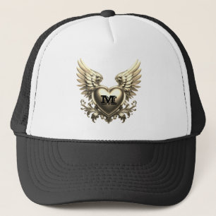 Gold Monogramm Vorlage Truckerkappe