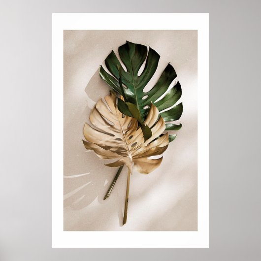 GOLD MONSTERA NO1 POSTER (Vorne)