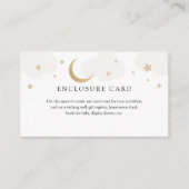 Gold Moon and Gray Clouds Enclosure Card Begleitkarte (Vorderseite)