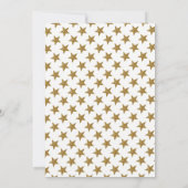 Gold Moon and Stars Baby Dusche Einladung (Rückseite)