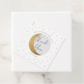 Gold Moon and Stars Baby Dusche Vielen Dank Geschenkanhänger (Beispiel)