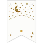 Gold Moon and Stars Baby Dusche Wimpelkette (Erste Fahne)