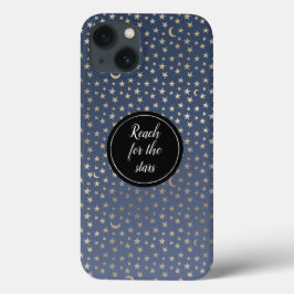 Gold Moon and Stars Night Sky Case-Mate iPhone Hülle