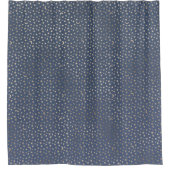 Gold Moon and Stars Night Sky Duschvorhang (Vorderseite)