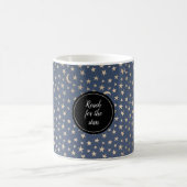 Gold Moon and Stars Night Sky Kaffeetasse (Mittel)