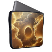 GOLD MOON MIT STORMEN SCHLIESSUNGEN LAPTOPSCHUTZHÜLLE (Vorne Rechts)