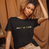 Gold Moon Phase T-Shirt