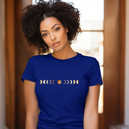 Gold Moon Phase T-Shirt