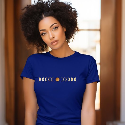 Gold Moon Phase T-Shirt