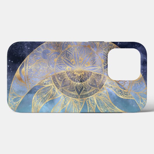 Gold Moon Sun Mandala Celestial Design Case-Mate iPhone Hülle (Rückseite (Horizontal))